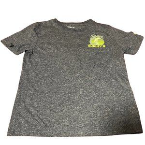Blue/Lime Tee w/ Hula Banana Graphic Brand Logo